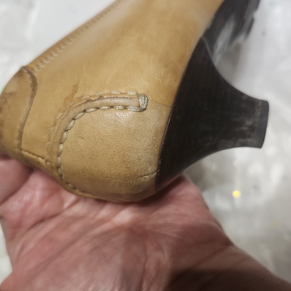 [36.5] PRADA Vitello Sport Pumps, Tan - Picture 7 of 8